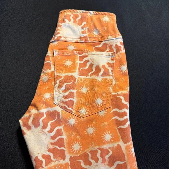 Rare Free People Printed Penny Pull-On Flares Sz 25 - Picture 7 of 15